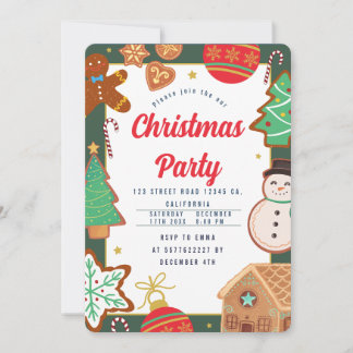 Kerstkoekjes Uitnodiging