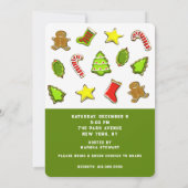 Kerstkoekjes uitwisselen kaart (Achterkant)