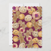 Kerstkoekjes Uitwisselingsfeest Uitnodiging (Achterkant)
