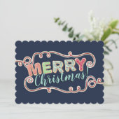 Kerstkoekjes vakantie bakken cadeaubon feestdagenkaart (Staand voorkant)