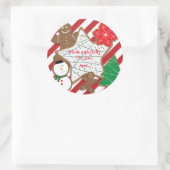 Kerstkoekjes Vakantie Feest Uitwisseling Sticker (Tas)