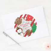Kerstkoekjes Vakantie Feest Uitwisseling Sticker (Envelop)