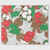 Kerstkoekjes Vakantie inpakpapier (Vlak)