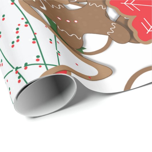 Kerstkoekjes Vakantie inpakpapier (Rol Hoek)