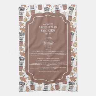 Kerstkoekjes Vakantiebakrecept Geschenk Theedoek