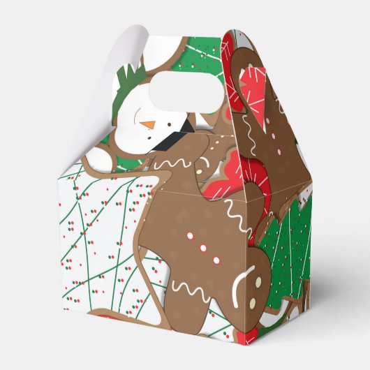 Kerstkoekjes Vakantiedeeldoos Bedankdoosjes (Voorkant Zijde)