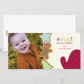 Kerstkoekjes Vakantiefotokaarten Feestdagenkaart (Voorkant / Achterkant)