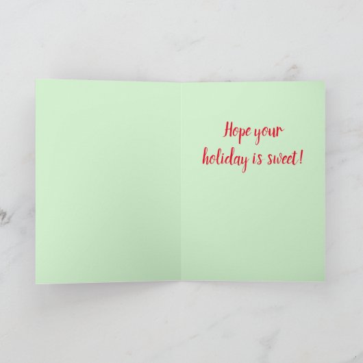 Kerstkoekjes van de giraffe kaart (Binnen)