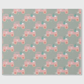  kerstkoekjes van Truck Groovy Roze Cadeaupapier (Vlak)