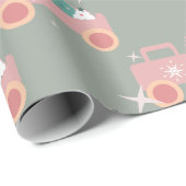  kerstkoekjes van Truck Groovy Roze Cadeaupapier (Rol Hoek)