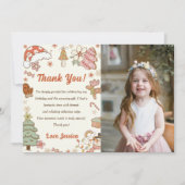 Kerstkoekjes Verjaardag Dank u kaartfoto Bedankkaart (Voorkant)