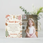 Kerstkoekjes Verjaardag Dank u kaartfoto Bedankkaart (Staand voorkant)