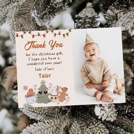 Kerstkoekjes Verjaardagsfoto Bedankkaart Kaart