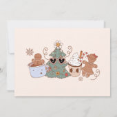 Kerstkoekjes Verjaardagsfoto Bedanktkaart Kaart (Achterkant)