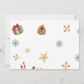 Kerstkoekjes Verjaardagsfoto Dank u kaart (Achterkant)