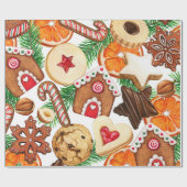 Kerstkoekjes Verpakkingspapier Cadeaupapier (Vlak)