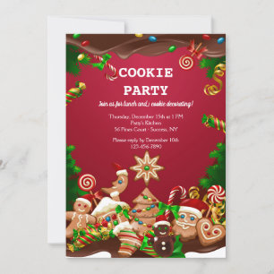 Kerstkoekjes versieren en uitwisselen kaart