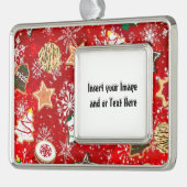 Kerstkoekjes voegen uw foto Geframed Ornament toe (Links)