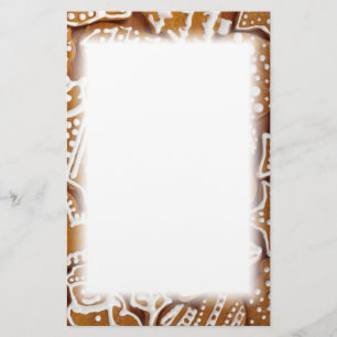 kerstkoekjes voor feestdagen briefpapier