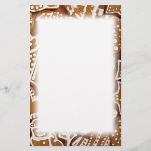 kerstkoekjes voor feestdagen briefpapier (Voorkant)