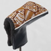 kerstkoekjes voor feestdagen golfheadcover (3/4 voorkant)