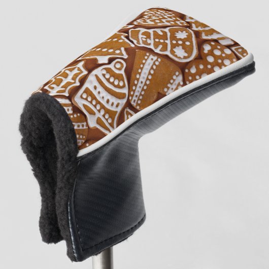 kerstkoekjes voor feestdagen golfheadcover (3/4 voorkant)