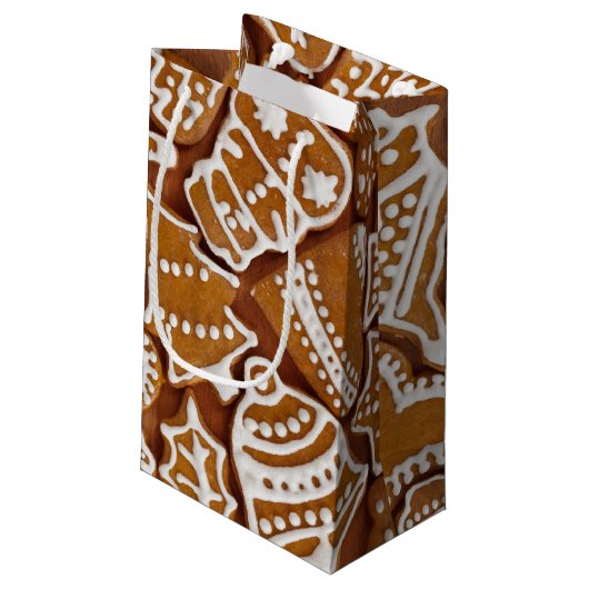 kerstkoekjes voor feestdagen klein cadeauzakje (Achterkant Gekanteld)