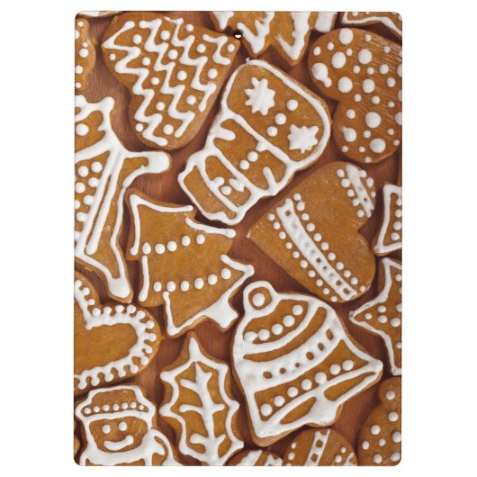 kerstkoekjes voor feestdagen klembord (Achterkant)