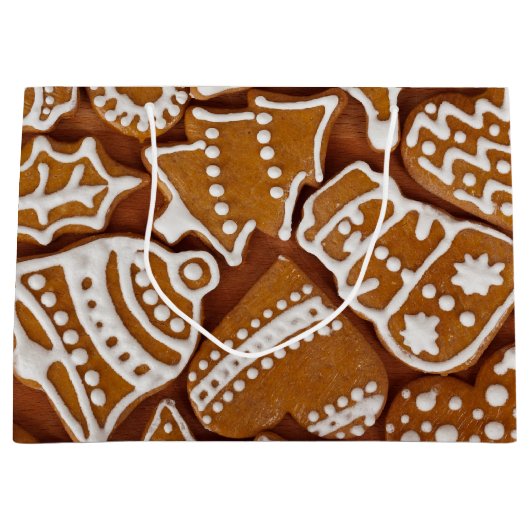 kerstkoekjes voor feestdagen large cadeautasje (Voorkant)