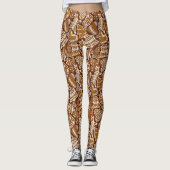 kerstkoekjes voor feestdagen leggings (Voorkant)