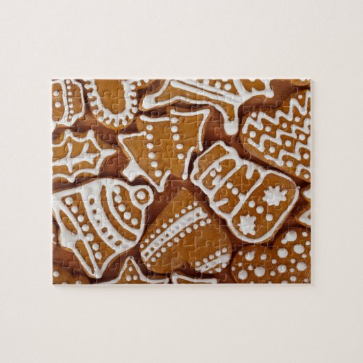 kerstkoekjes voor feestdagen legpuzzel (Horizontaal)
