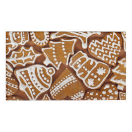kerstkoekjes voor feestdagen naambadge