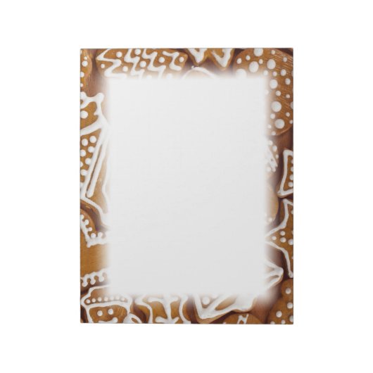 kerstkoekjes voor feestdagen notitieblok (Linkerzijde)