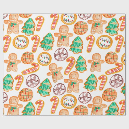 kerstkoekjes voor feestdagen, pakpapier (Vlak)