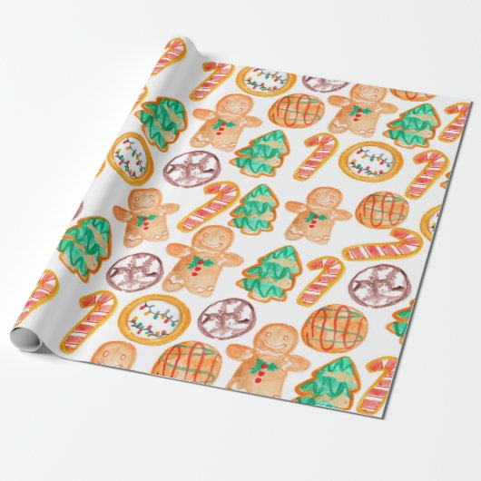 kerstkoekjes voor feestdagen, pakpapier (Uitgerold)