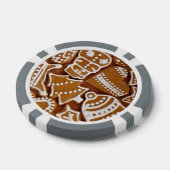 kerstkoekjes voor feestdagen poker chips (Enkel)