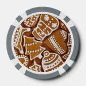 kerstkoekjes voor feestdagen poker chips (Achterkant)