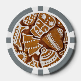 kerstkoekjes voor feestdagen poker chips