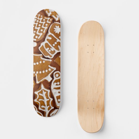 kerstkoekjes voor feestdagen skateboard (Voorkant)