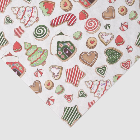 Kerstkoekjes voor feestdagen tissuepapier (Detail)