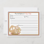 Kerstkoekjes voor het bakken van koken kaart (Voorkant)