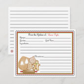 Kerstkoekjes voor het bakken van koken kaart (Voorkant / Achterkant)