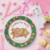 Kerstkoekjes voor kerstcadeautjes voor kerstcadeau papieren bordje (Feest)