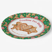 Kerstkoekjes voor kerstcadeautjes voor kerstcadeau papieren bordje (Gekanteld)