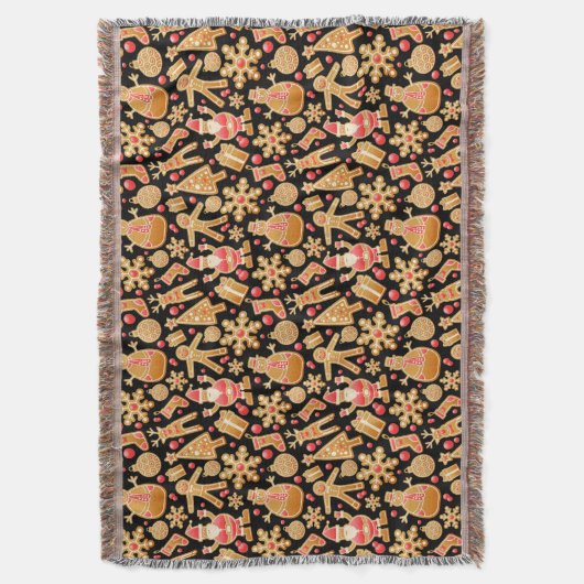 Kerstkoekjes voor kerstmis met kerstmis met kerstm deken (Voorkant Verticaal)