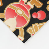 Kerstkoekjes voor kerstmis met kerstmis met kerstm fleece deken (Hoek)