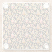 Kerstkoekjes voor kerstmis met kerstmis met kerstm glazen onderzetter (Achterkant)