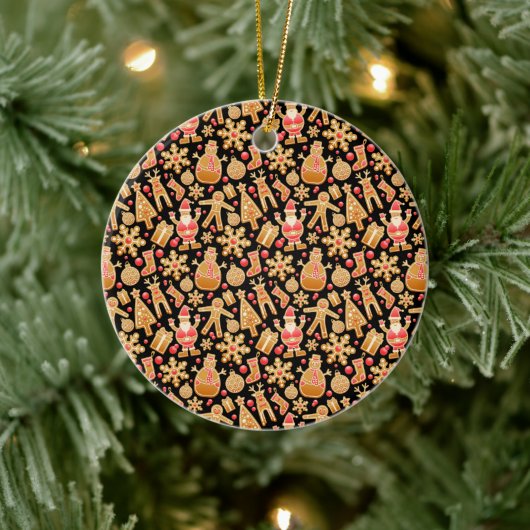Kerstkoekjes voor kerstmis met kerstmis met kerstm keramisch ornament (Boom)