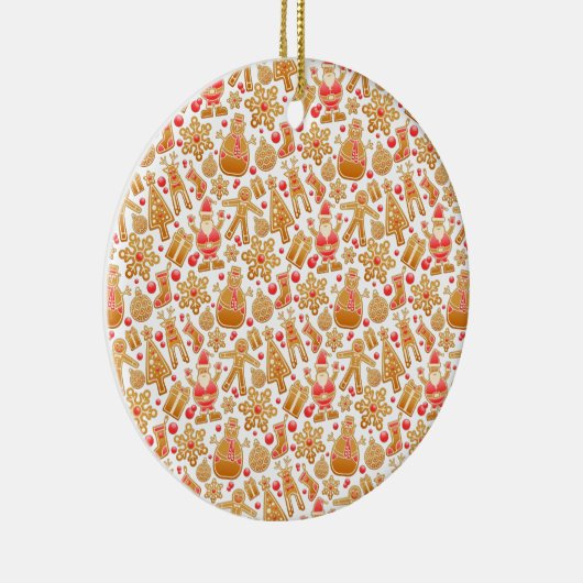Kerstkoekjes voor kerstmis met kerstmis met kerstm keramisch ornament (Rechts)