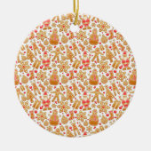Kerstkoekjes voor kerstmis met kerstmis met kerstm keramisch ornament (Voorkant)